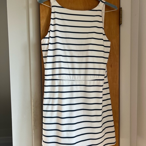all in motion Dresses & Skirts - All in Motion Navy and White Striped Mini Dress